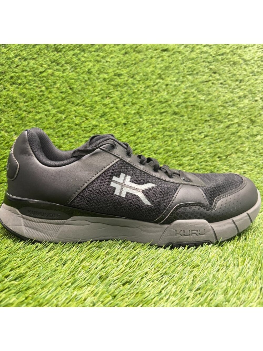 Kuru Quantum 2.0 Mens Size 12 Black Gray Athletic Running Walking Shoes Sneakers